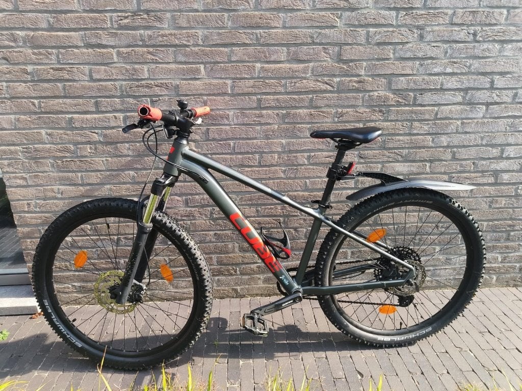 Cube  Analoog 2023 flash grey 'n 'red Size S, Fietsen en Brommers, Hardtail, Ophalen, Gebruikt, Schijfrem