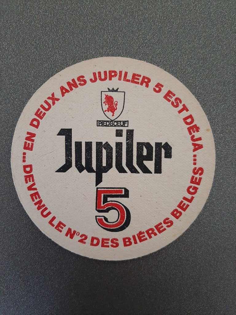 Bierviltje Piedboeuf 17 :, Verzamelen, Ophalen of Verzenden, Gebruikt, Viltje(s), Jupiler