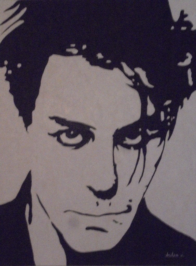 peinture à l'huile portrait Rammstein (60x80), Antiquités & Art, Peinture à l'huile, Enlèvement ou Envoi, Autres matériaux, Portrait