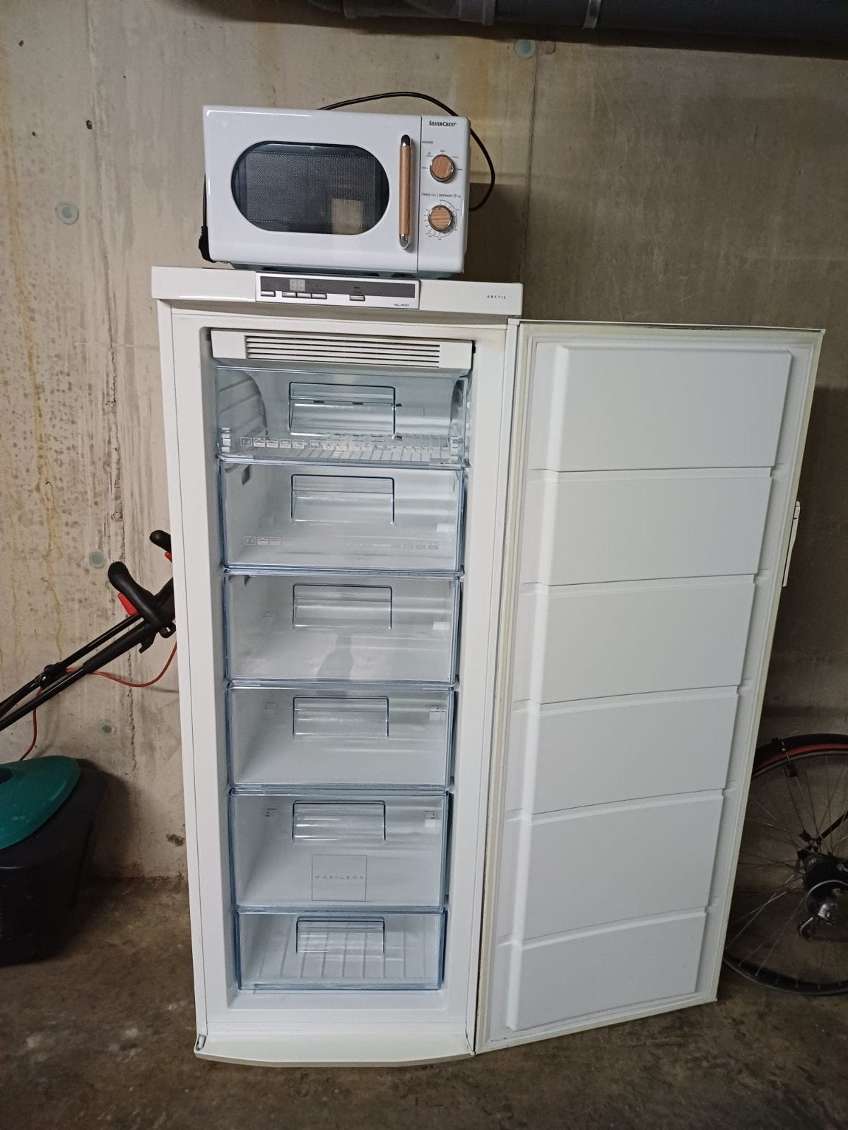 Vriezer met lades AEG., Elektronische apparatuur, Vriezers en Diepvrieskisten, Gebruikt, 140 tot 160 cm, Vrijstaand, Ophalen