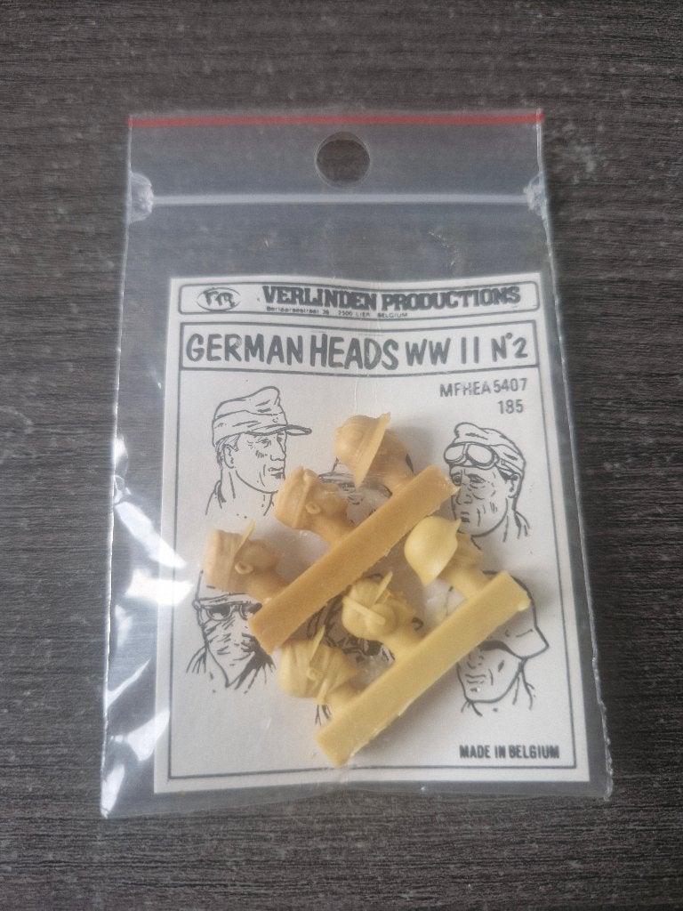 Verlinden 1/35 German Heads WWII N2, Enlèvement ou Envoi, Neuf, 1:35 à 1:50, Personnage ou Figurines