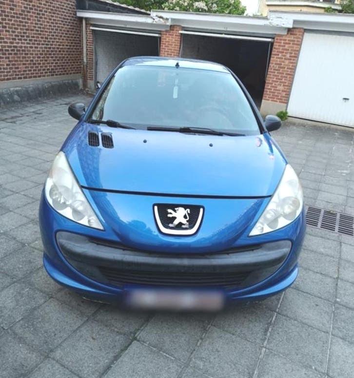 Peugeot 206+ 1.1 benzine, met keuring, Euro 5, LEZ ok, Voorwielaandrijving, Zwart, 4 cilinders, Blauw