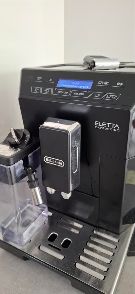 Machine à café cappuccino Delonghi Eletta avec grains GARANT, Réservoir d'eau amovible, Enlèvement ou Envoi, Café en grains, Cafetière