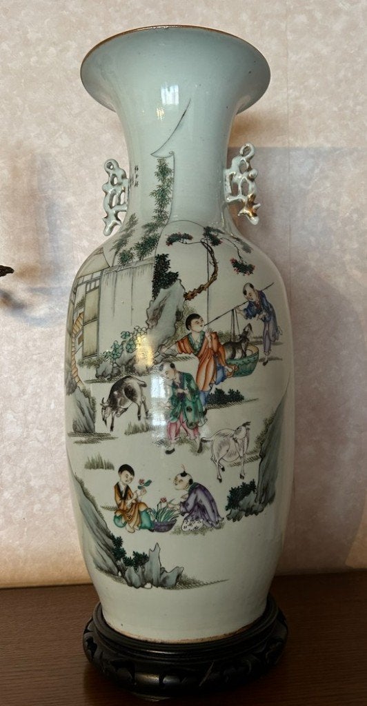 chinese vaas met echtheid document, Ophalen