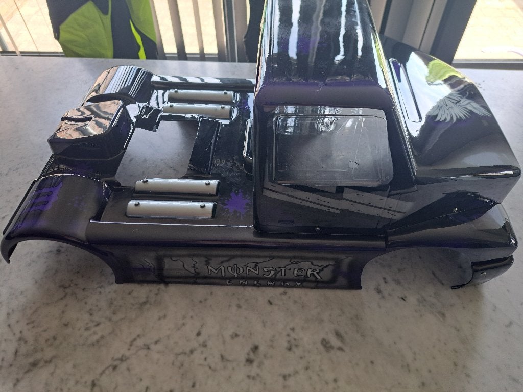 FG onroad truck body full airbrush, Hobby en Vrije tijd, Benzine, Nieuw, Ophalen of Verzenden, Auto onroad