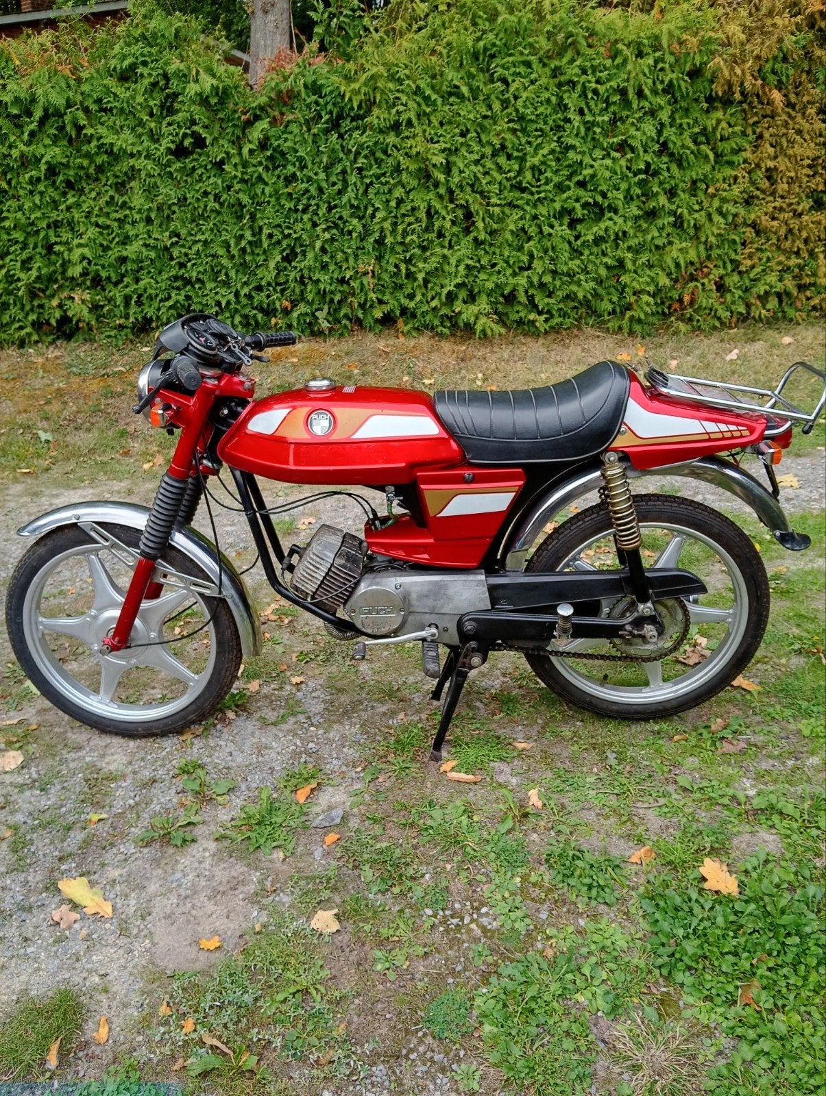 Puch 50 N 50-3 rouge, Autres modèles, 4 vitesses, Enlèvement, Utilisé