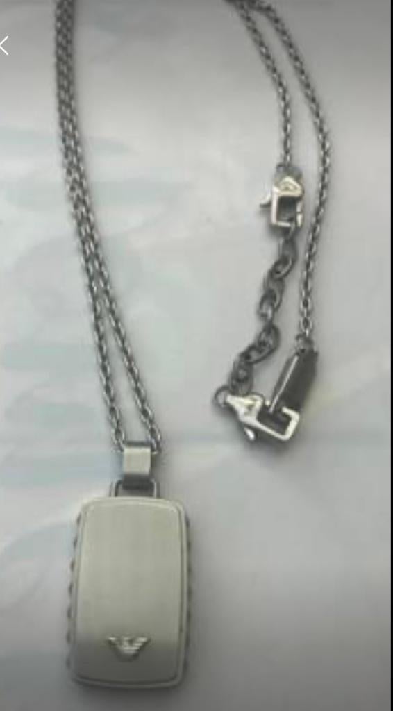 pendentif Emporio Armani neuf, Enlèvement ou Envoi, Neuf, Argent, Autres matériaux