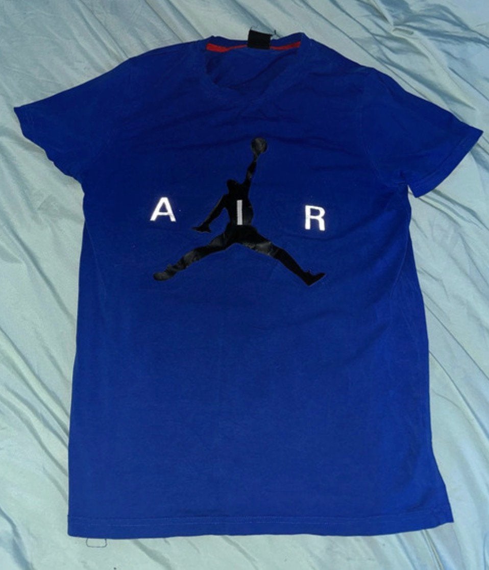 Jordan t-shirt, Verzenden, Gedragen, Maat 48/50 (M), Blauw