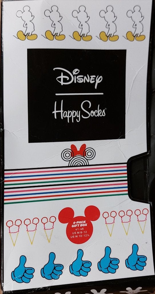HAPPY SOCKS MICKEY & FRIENDS 4-pack gift box maat 41-46, Ophalen of Verzenden, Nieuw, Maat 43 t/m 46, Happy Socks