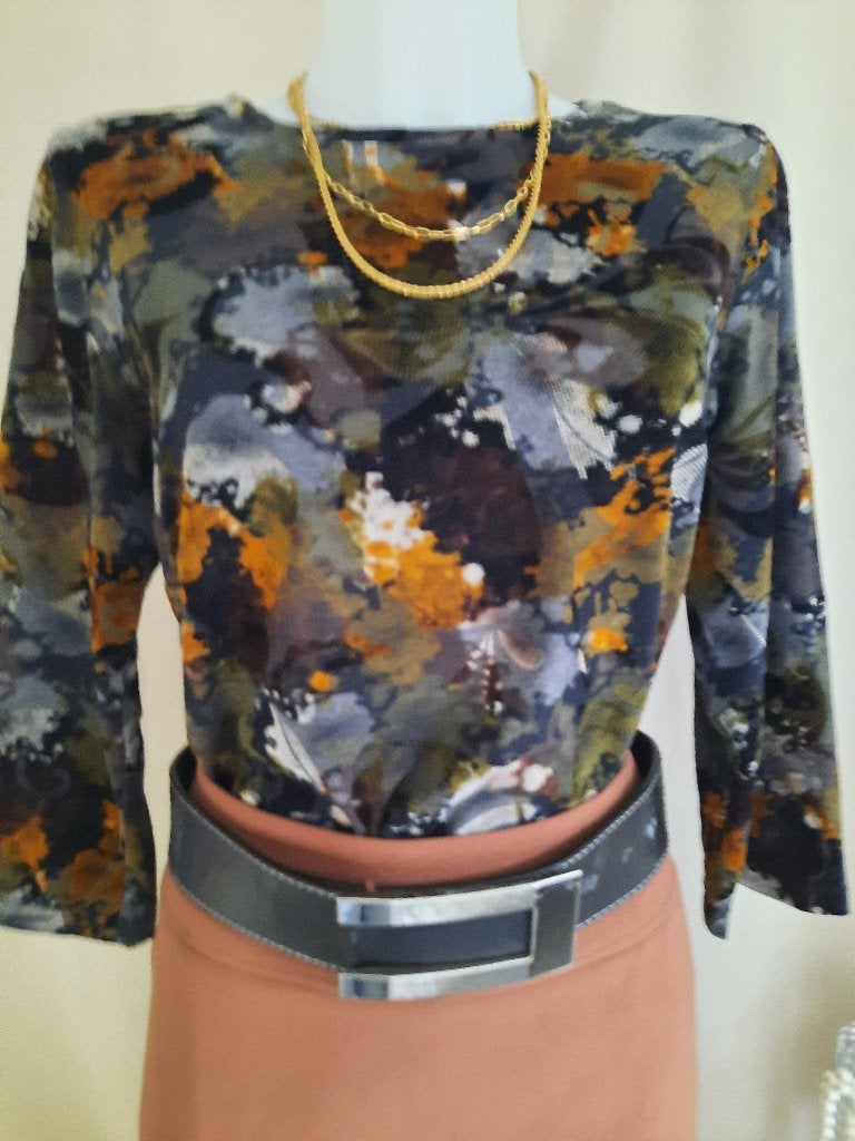 Mooi truitje met herfst/winterkleuren, Maat 38/40 (M), Meerkleurig, Ophalen of Verzenden, Zo goed als nieuw