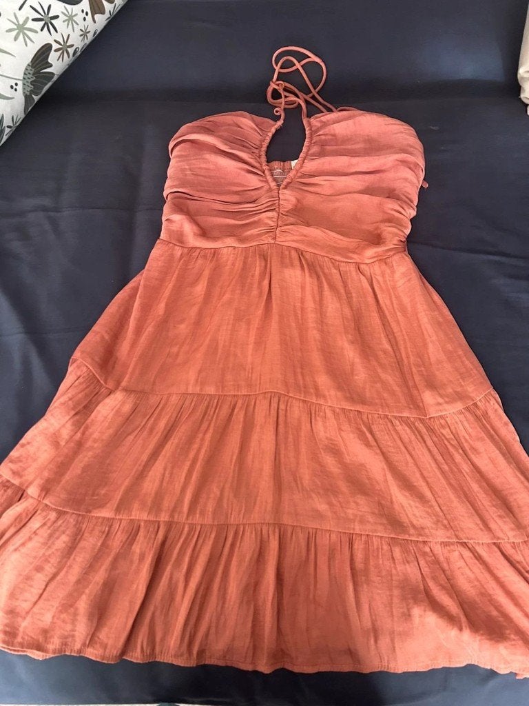 Koraallkleurige zomerjurk dames, Enlèvement ou Envoi