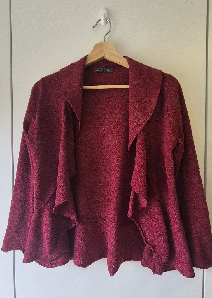 Wijnrode cardigan bordeaux – Cassis Collection – maat L, Kleding | Dames, Cassis Collection, Maat 42/44 (L), Ophalen of Verzenden