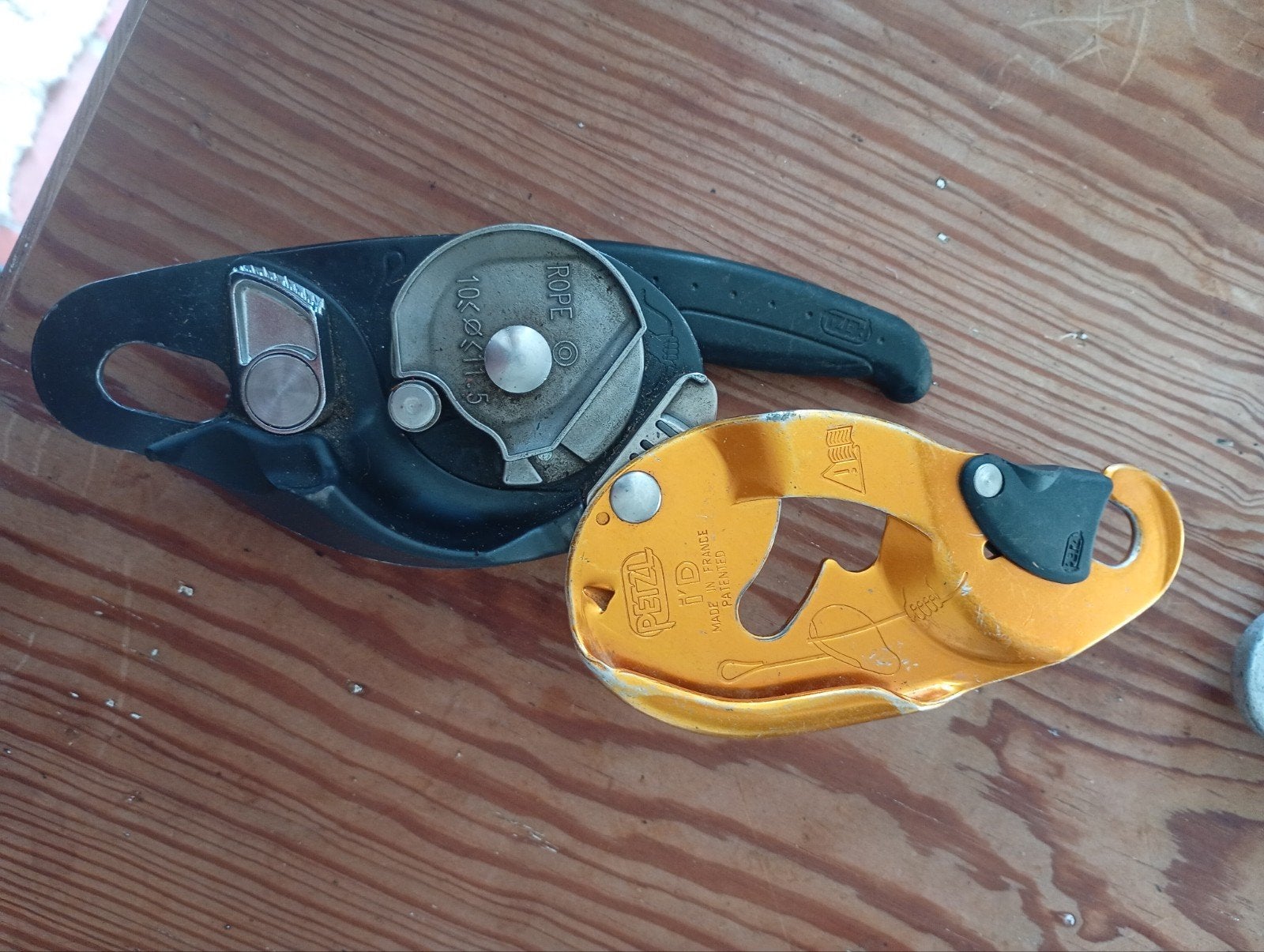 industriële grigri, Ophalen, Gebruikt, Klimsport-accessoire