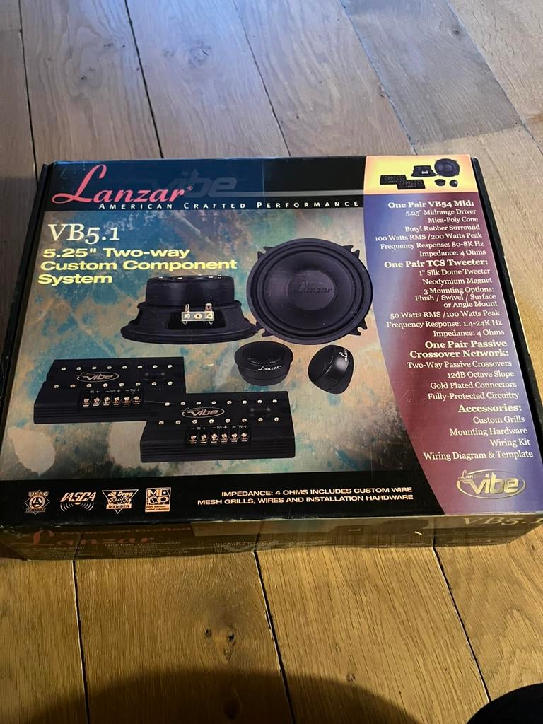 luidsprekerset lanzar nieuw, Auto diversen, Autospeakers, Ophalen, Zo goed als nieuw