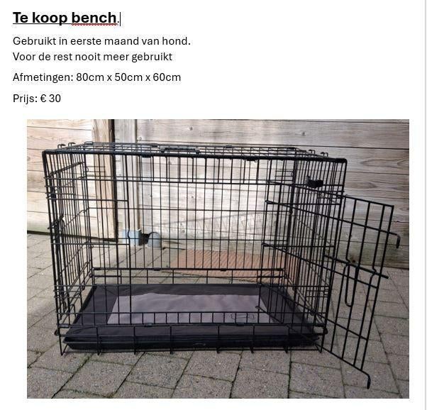 Bench (Aarschot), Dieren en Toebehoren, Ophalen, Zo goed als nieuw