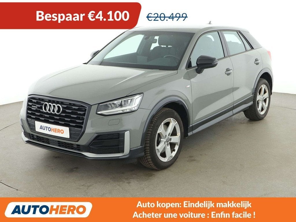 Audi Q2 2.0 TDI quattro Sport (bj 2017, automaat), Auto's, Audi, Automaat, Gebruikt, Bluetooth, 140 kW