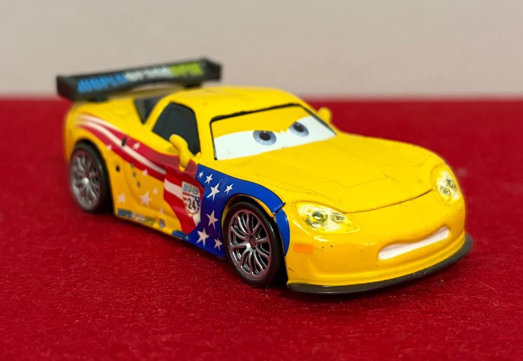 DISNEY CARS Jeff Corvette DieCast 1:55, Enlèvement ou Envoi, Neuf, Voiture