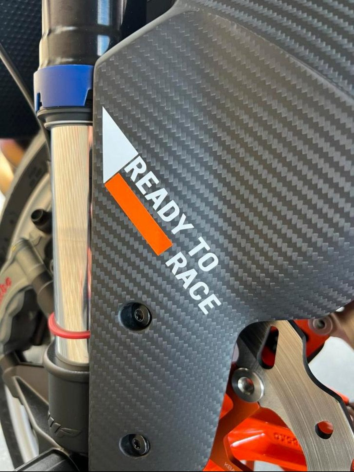 KTM Voorste spatbord stickers, Motoren, Ophalen of Verzenden, Zo goed als nieuw