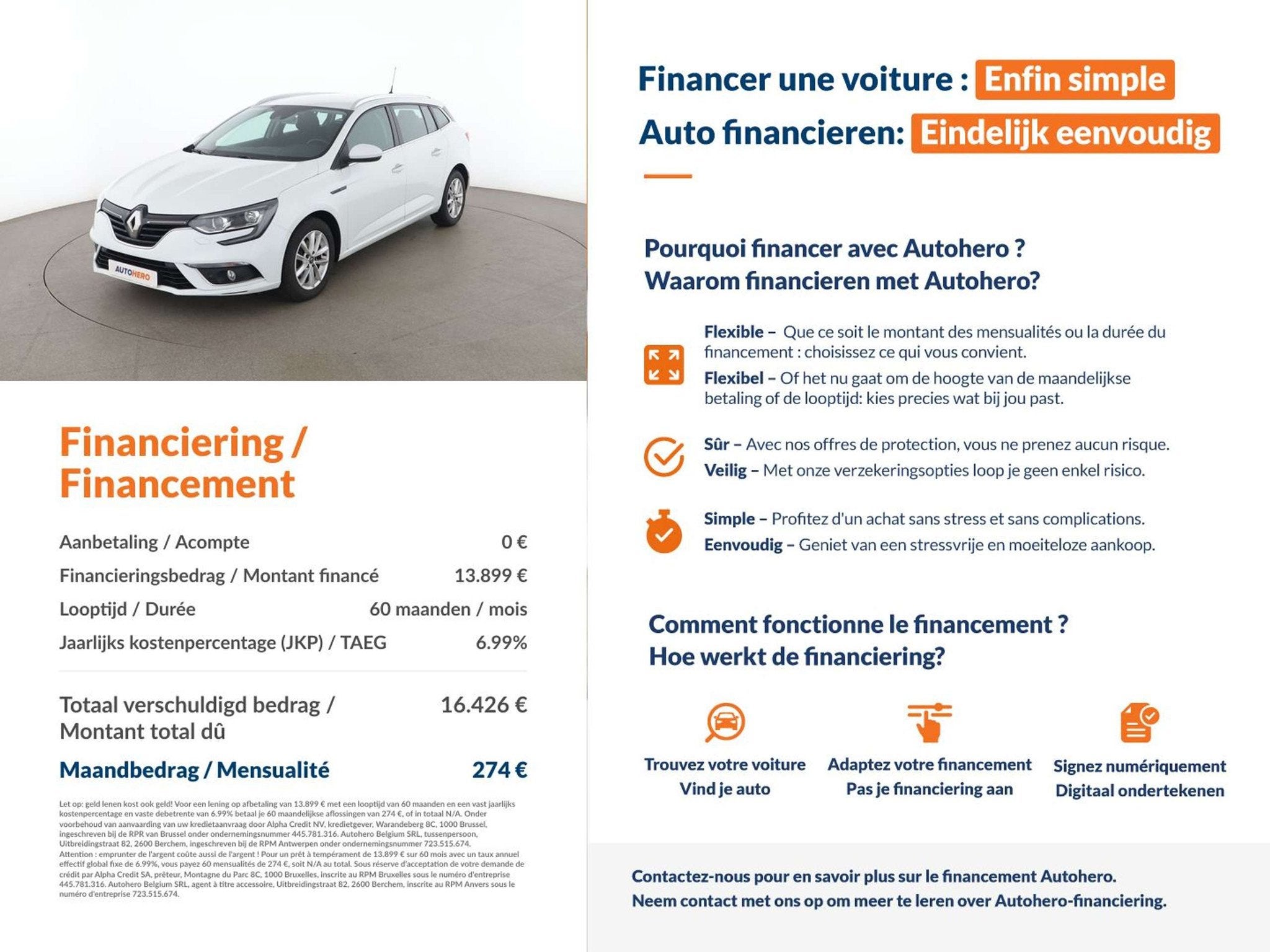 Renault Mégane 1.3 TCe Business (automatique), Autos, 1332 cm³, Achat, Euro 6, Autres carburants