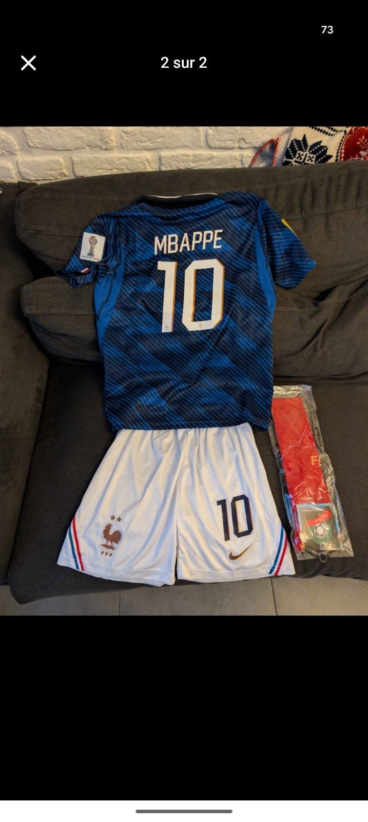 équipements foot enfant France et Manchester City, Enlèvement, Neuf