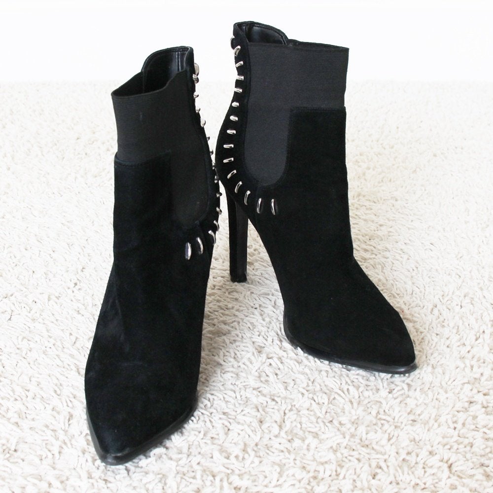Bottines Kendall + Kylie en daim (taille 9M|41) - s3 €65, -, Comme neuf, Kendall + Kylie, Boots et Botinnes, Noir