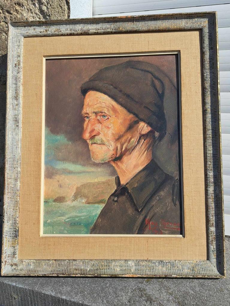 huile sur panneau signe max moreau, Enlèvement ou Envoi