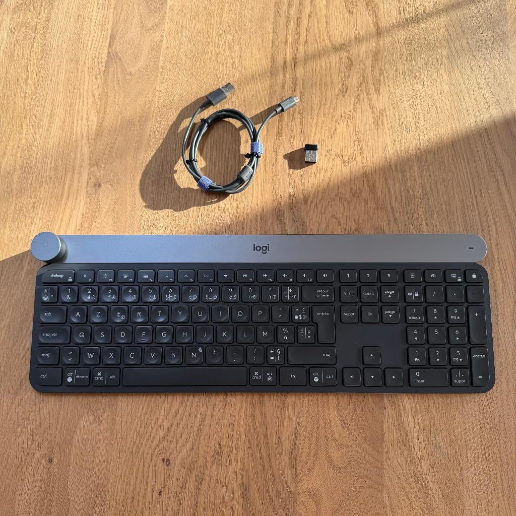 Logitech Craft, Enlèvement ou Envoi, Logitech, Azerty, Utilisé