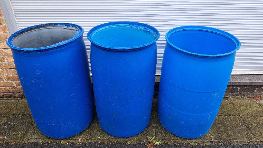 Regenton waterton watervat 220L BLAUW     allerlei, Enlèvement