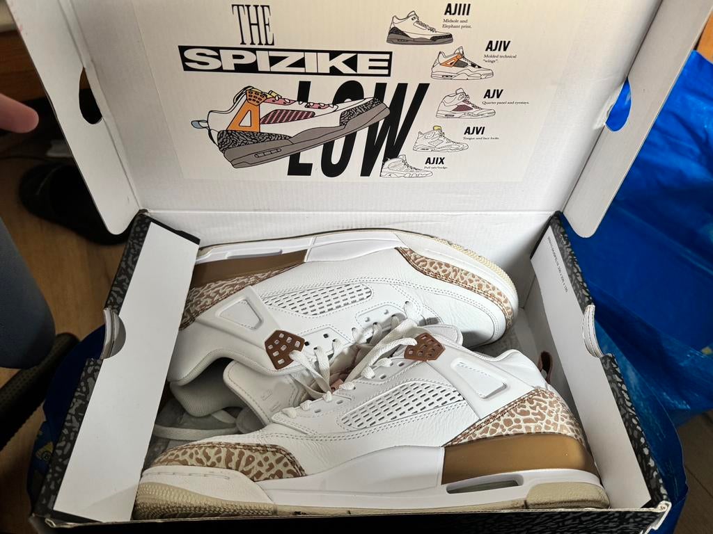 Jordan Spizike Low „White/Pink Oxford”, Kleding | Heren, Schoenen, Zo goed als nieuw, Ophalen