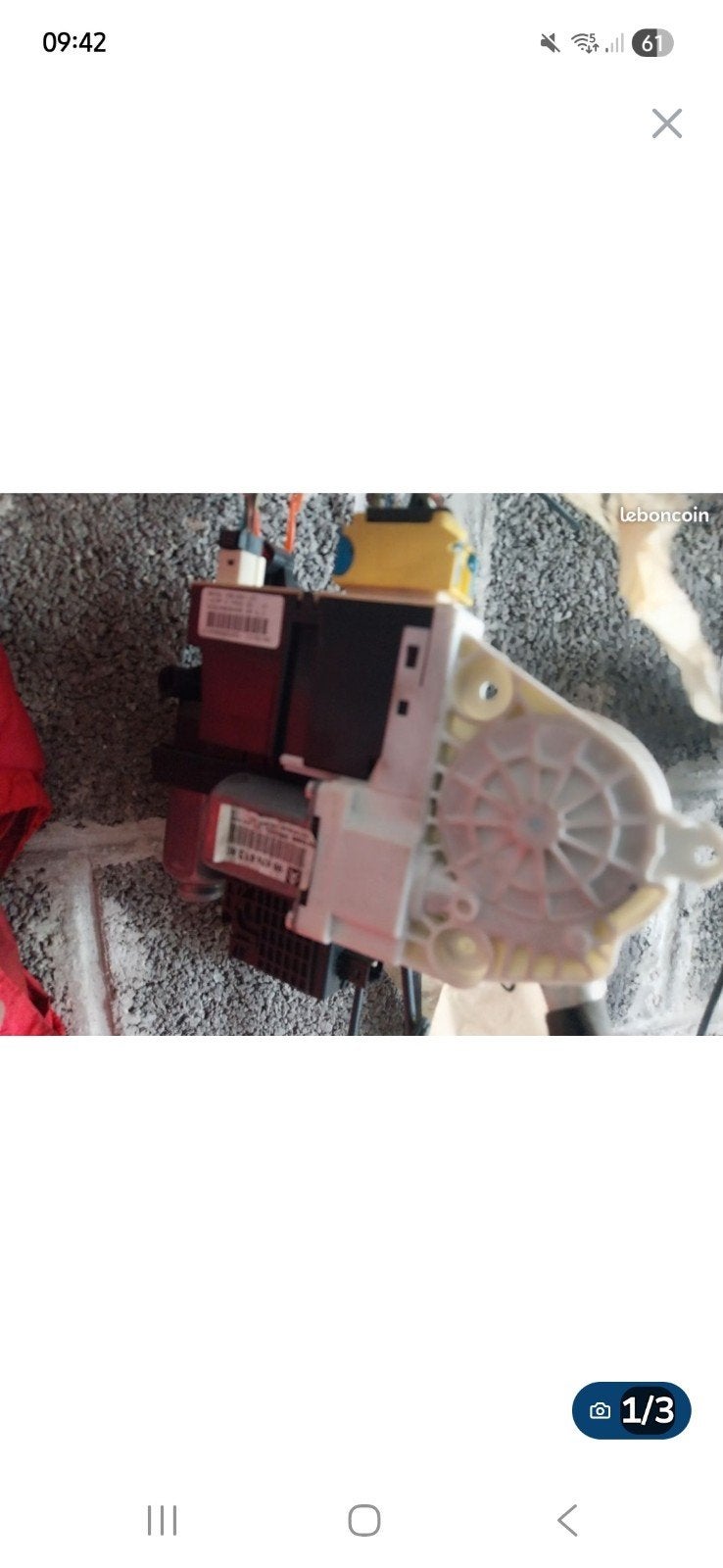 Moteur de vitre électrique passager c4 phase 1   9647441380, Enlèvement