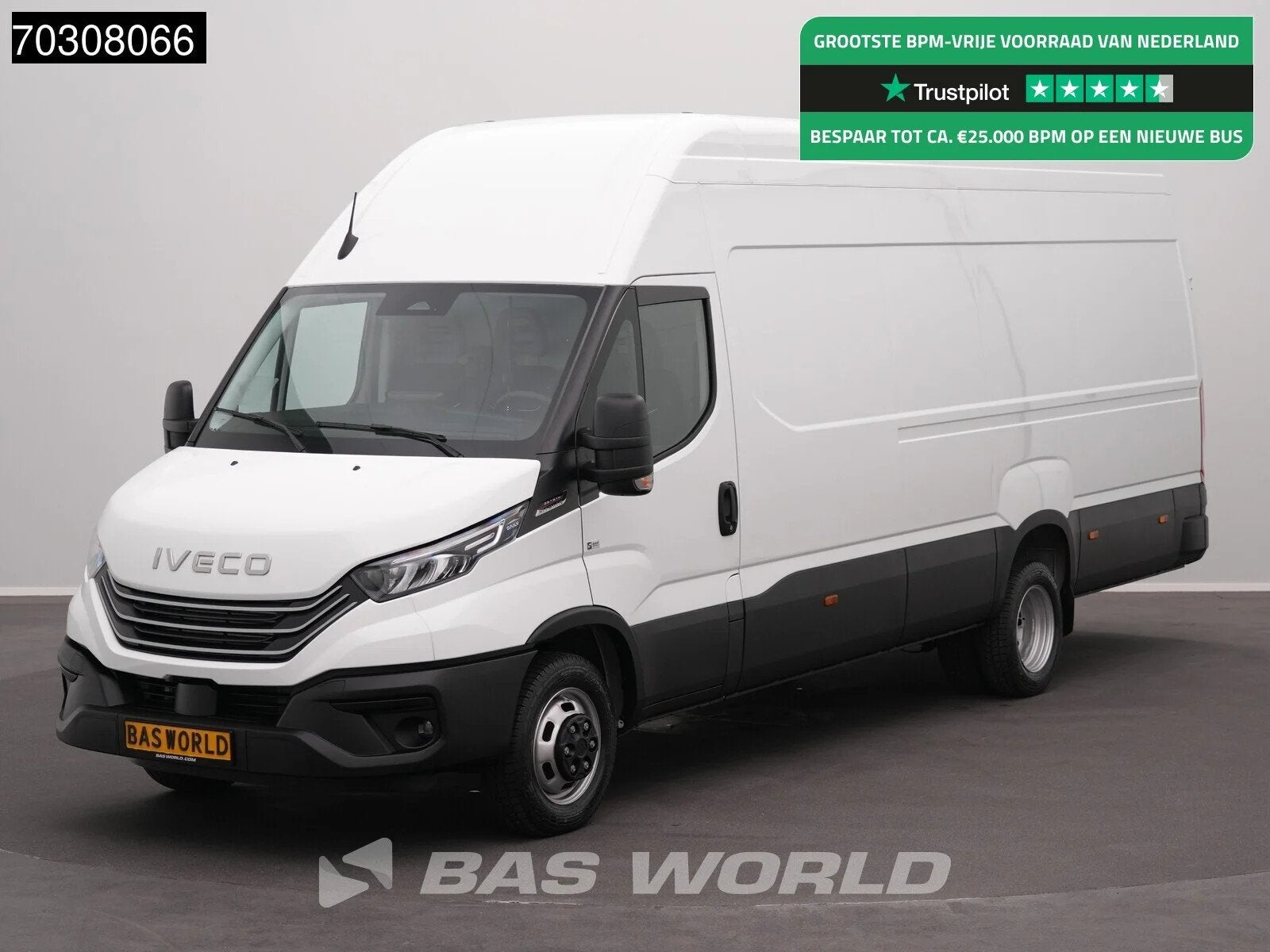 Iveco Daily 35C21 3.0L Automaat L4H3 Dubbellucht 210PK LED A, Auto's, Stof, Euro 6, 4 cilinders, Iveco