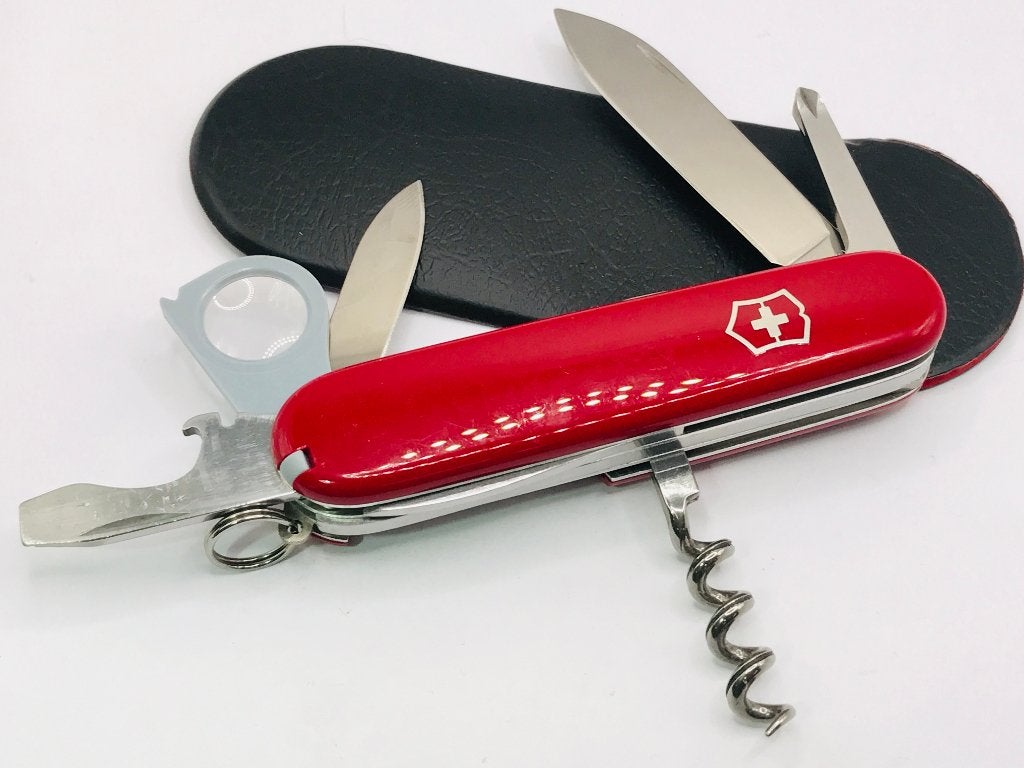 Loupe grise à couteau pliable Victorinox Older Passenger 91, Enlèvement ou Envoi, Utilisé