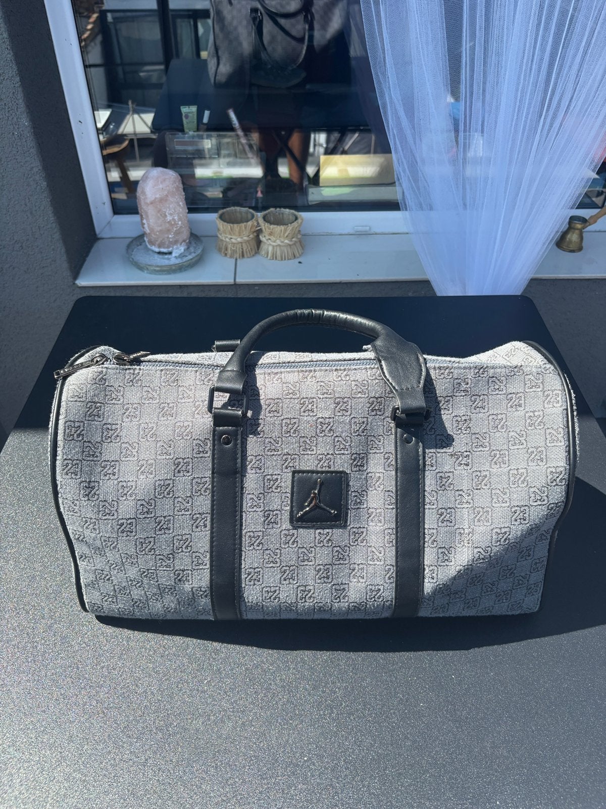 Nike jordan duffel bag grey, Ophalen of Verzenden, Zo goed als nieuw