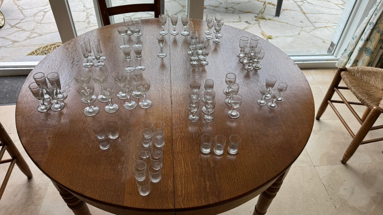 Grand lot de verres anciens soufflés à la main (offre?), Antiquités & Art, Enlèvement