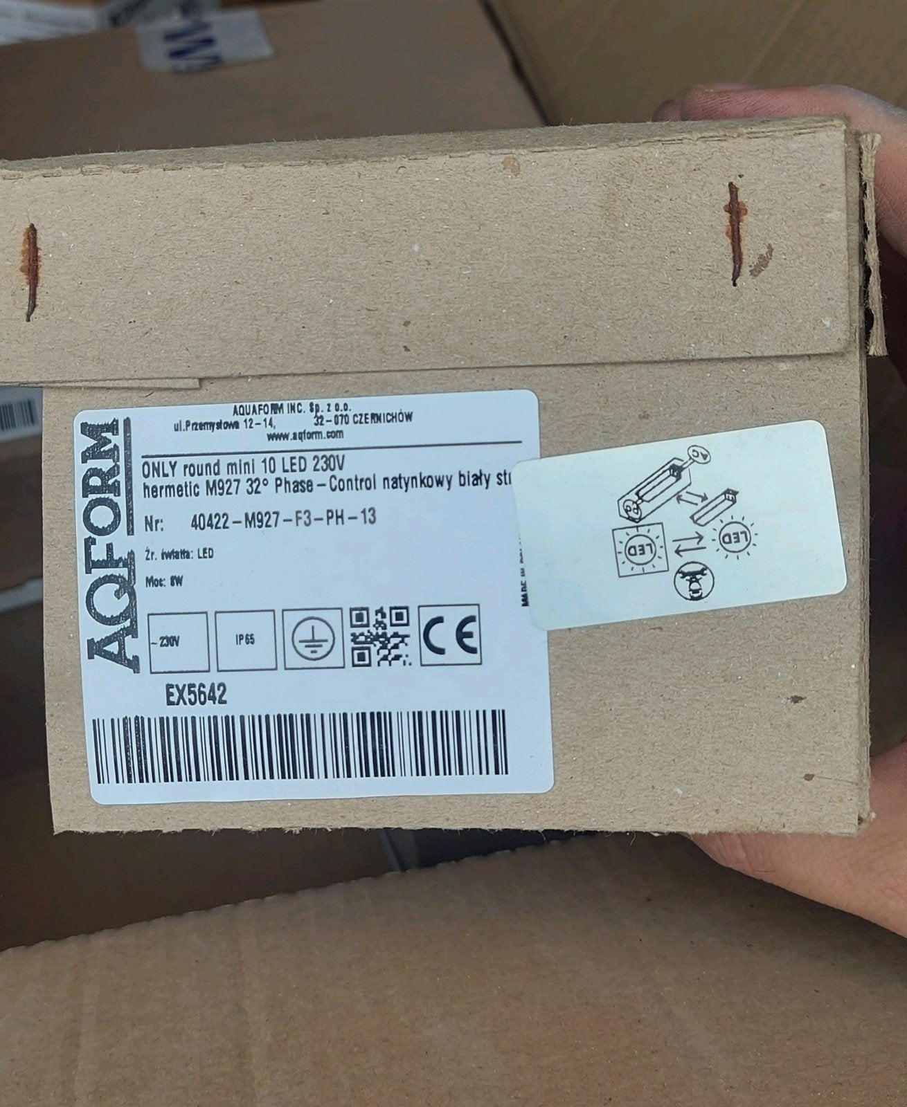 AQFORM witte opbouwspots 9 stuks, Ophalen, Nieuw, Plafondspot of Wandspot, Led