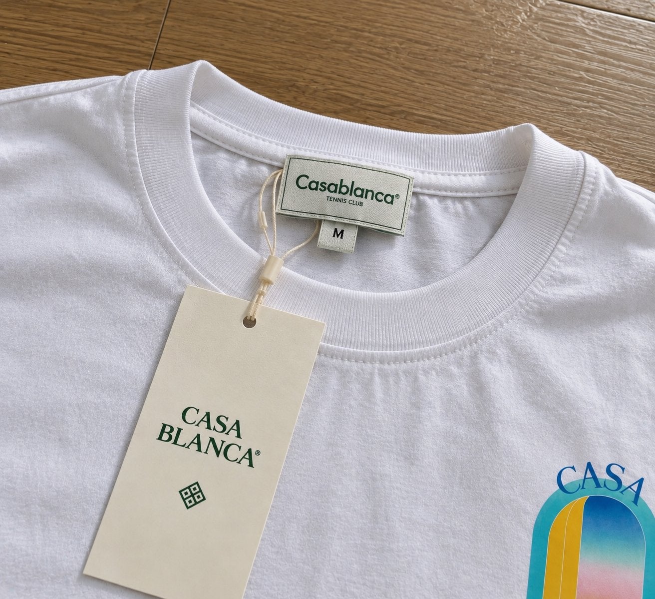 T-shirt casablanca, Vêtements | Hommes, Envoi, Neuf, Taille 48/50 (M), Blanc