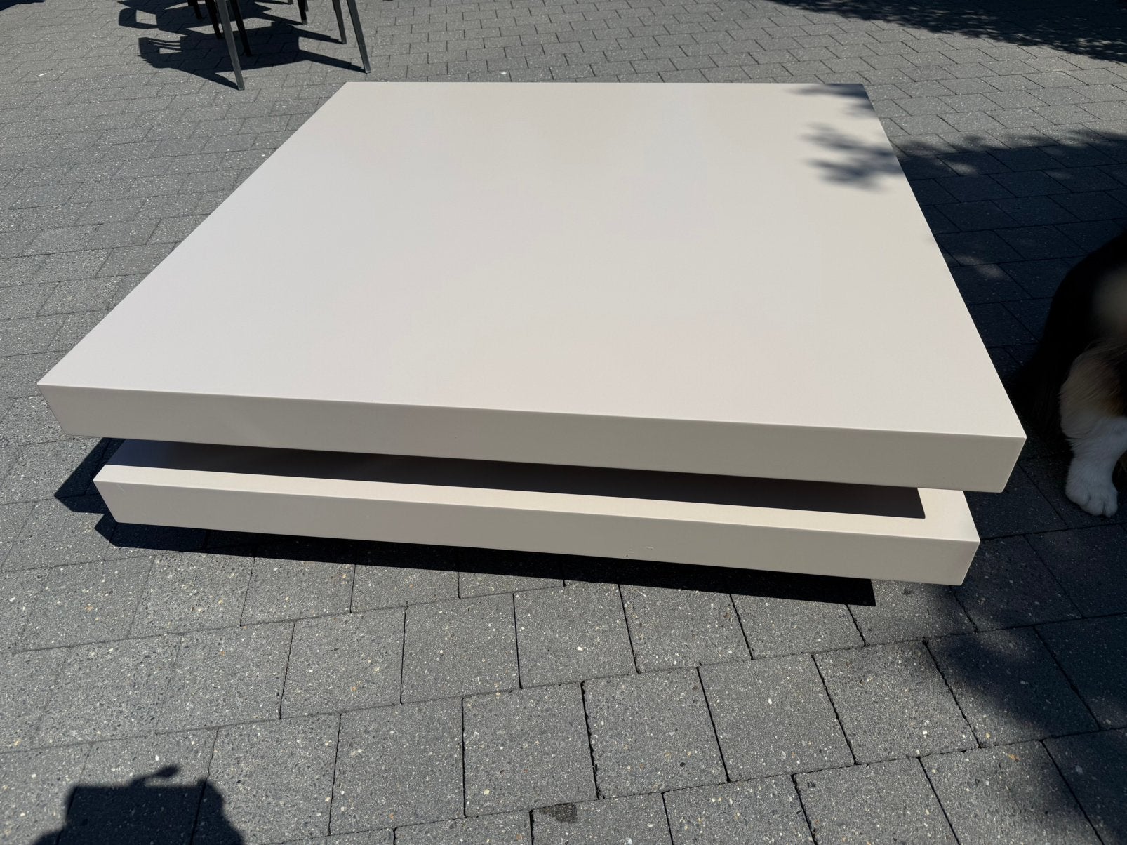 Salon tafel  110x110, Ophalen, Gebruikt