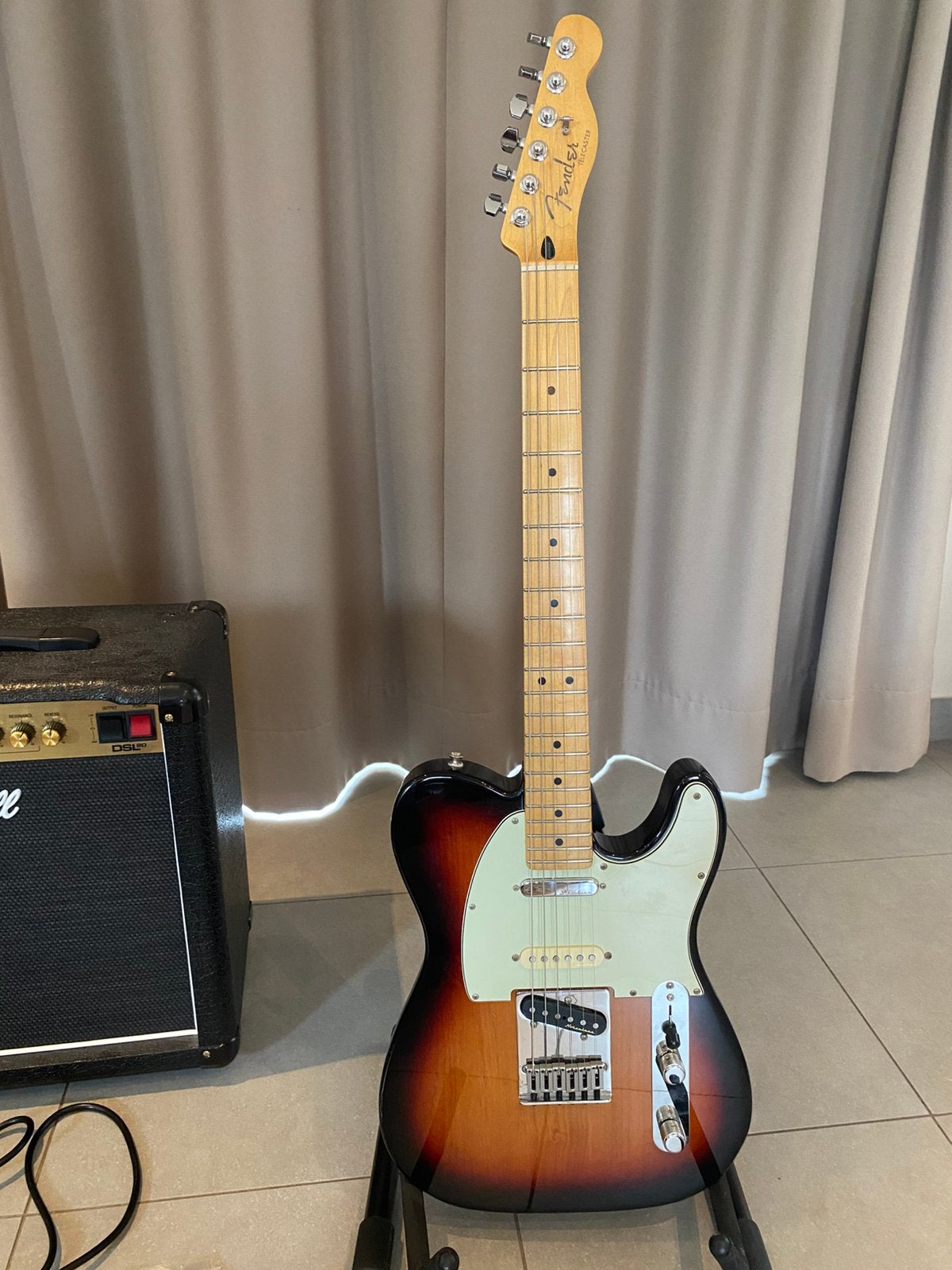 Fender Player plus telecaster + Marshall DSl20 + accessoires, Musique & Instruments, Instruments à corde | Guitares | Électriques