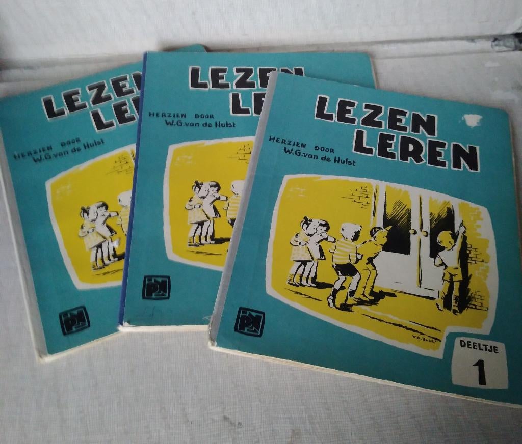3 leesboekjes voor beginnende lezertjes uit 1962, Ophalen of Verzenden