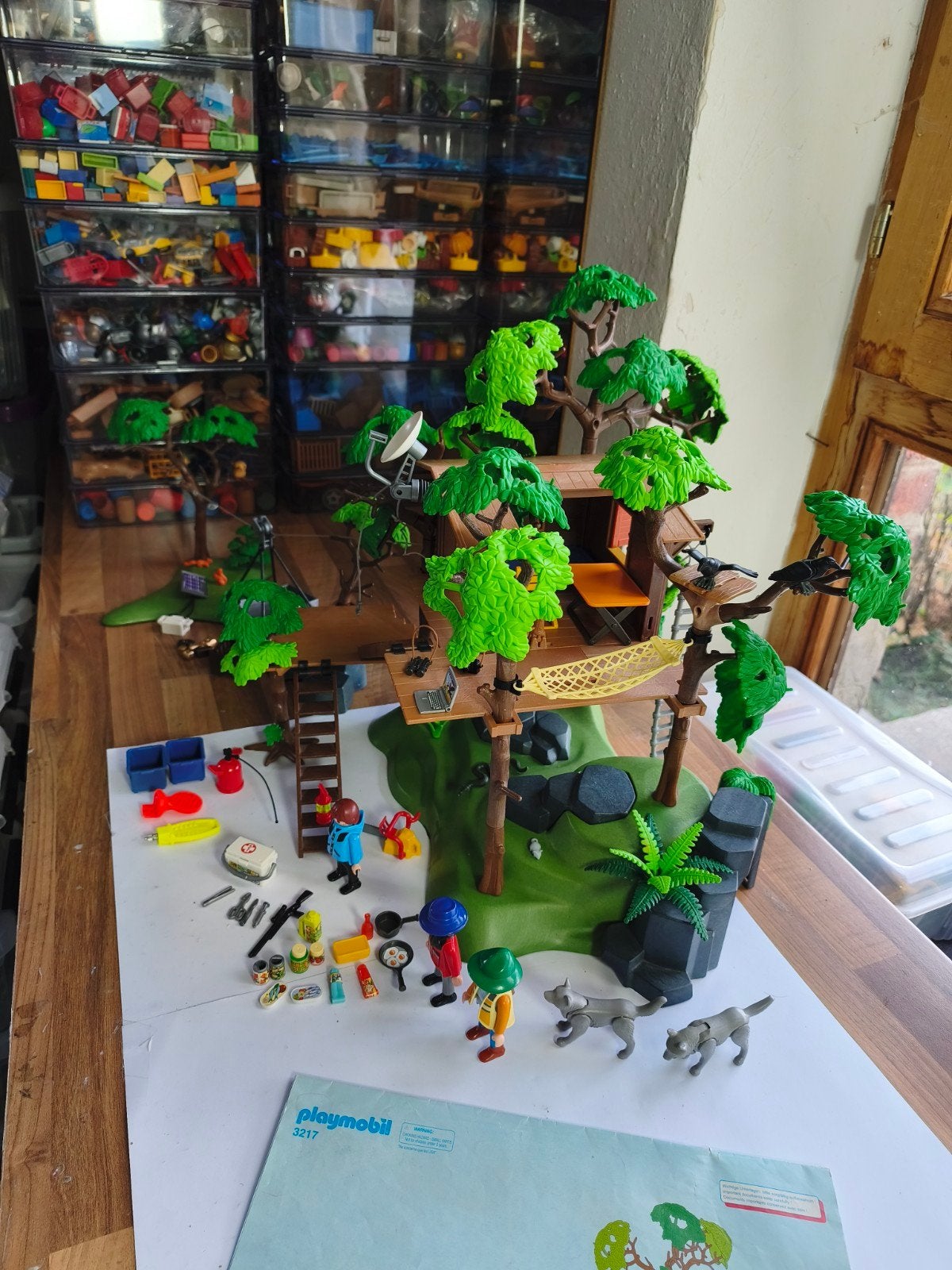 Playmobil Wild Life 3217 boomhut op avonturierskamp, Kinderen en Baby's, Wild life, Gebouw, Complete set, Ophalen of Verzenden