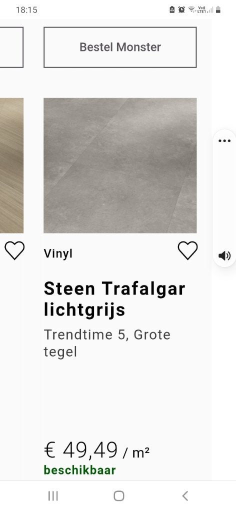 Top kwaliteits vinyltegel parador, Huis en Inrichting, Stoffering | Vloerbedekking, Ophalen, Nieuw, Grijs, Vinyl