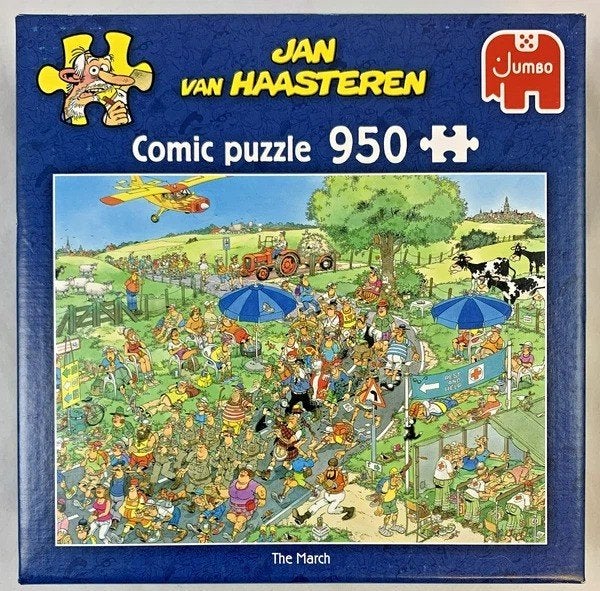 Puzzle comique Le Mars Marsch de Jan van Haasteren 950 pièce, Hobby & Loisirs créatifs, Envoi, 500 à 1500 pièces, Comme neuf, Puzzle