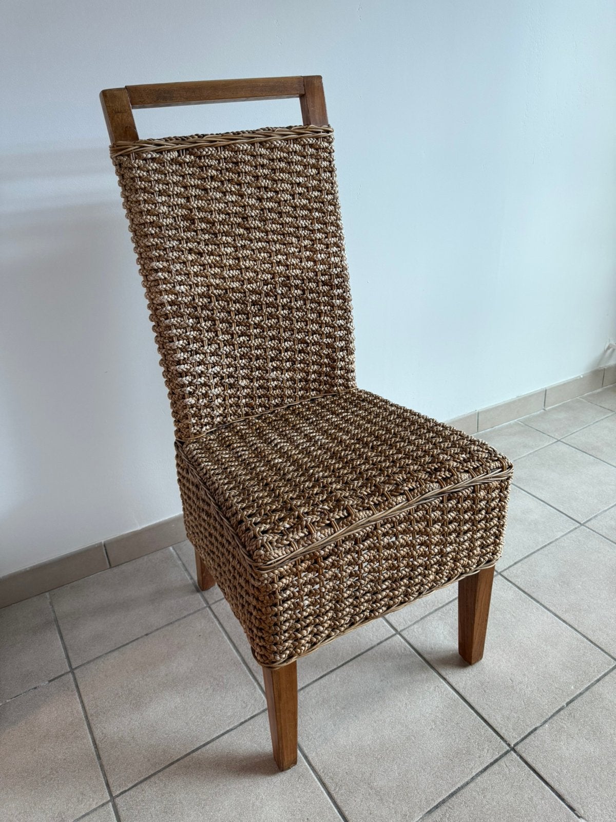 4 stoelen, Maison & Meubles, Osier ou Rotin, Brun, Enlèvement, Utilisé