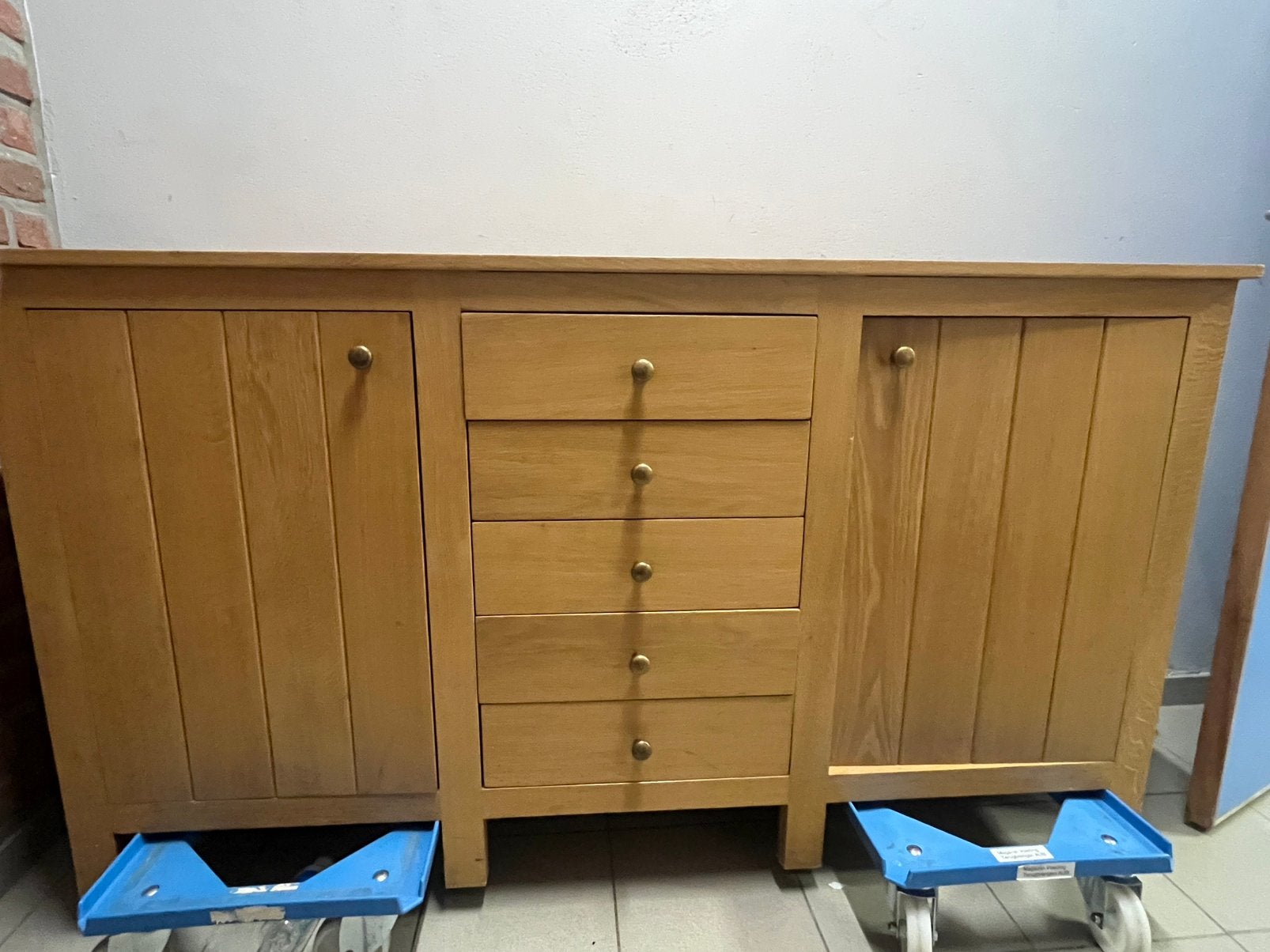 Volle massieve kast  kast met 5 schuiven en 2 deuren, 25 à 50 cm, Comme neuf, Modern, Enlèvement