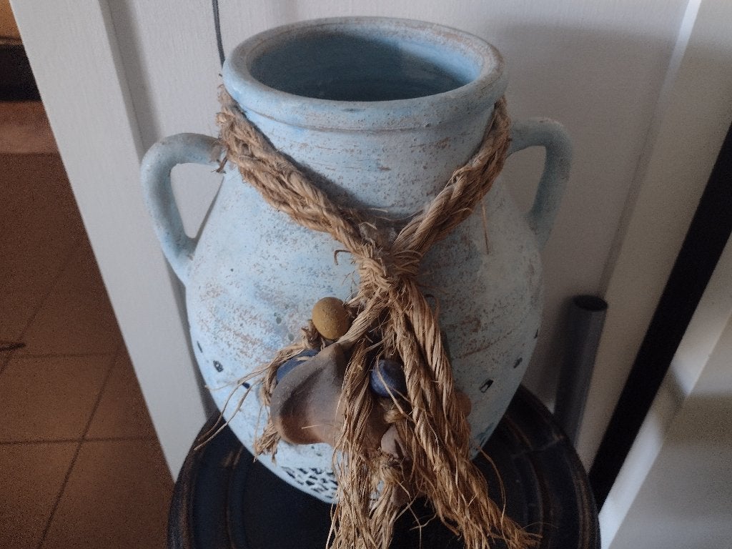 Decoratieve aarden kruik. 35 cm hoog., Antiek en Kunst, Ophalen