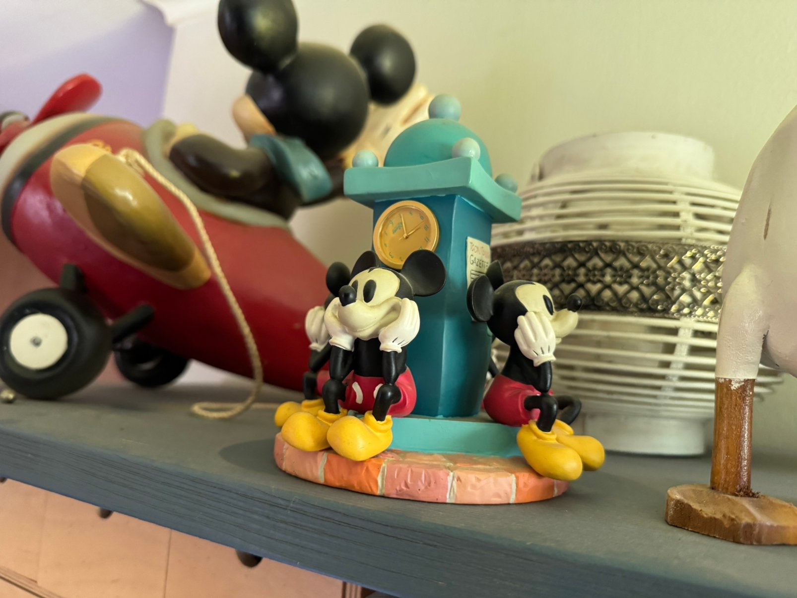 Klok met Mickey Mouse, Verzamelen, Disney, Ophalen, Mickey Mouse, Zo goed als nieuw
