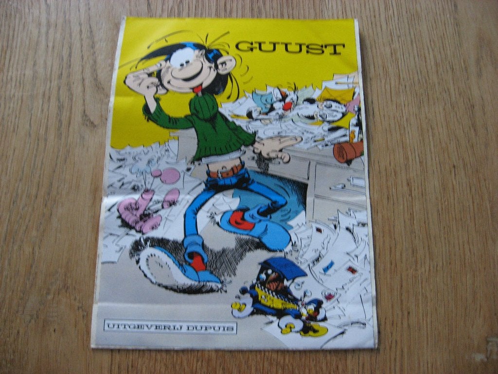 Guust Flater Depuis 15 x 20 cm Sticker, Verzamelen, Ophalen, Nieuw, Strip of Tekenfilm