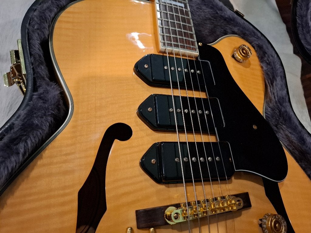 VINTAGE 60s BURNS  /  Epiphone Zephyr Blues Deluxe, Ophalen of Verzenden, Zo goed als nieuw, Epiphone