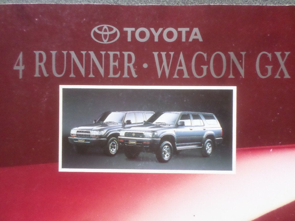 Toyota 4Runner & Wagon Brochure - FRANS, Ophalen of Verzenden, Toyota