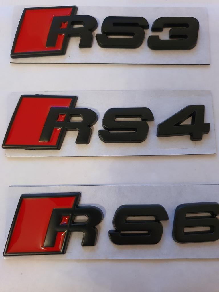 Logo de valise noir Audi Rs3 Rs4 Rs6, Enlèvement ou Envoi